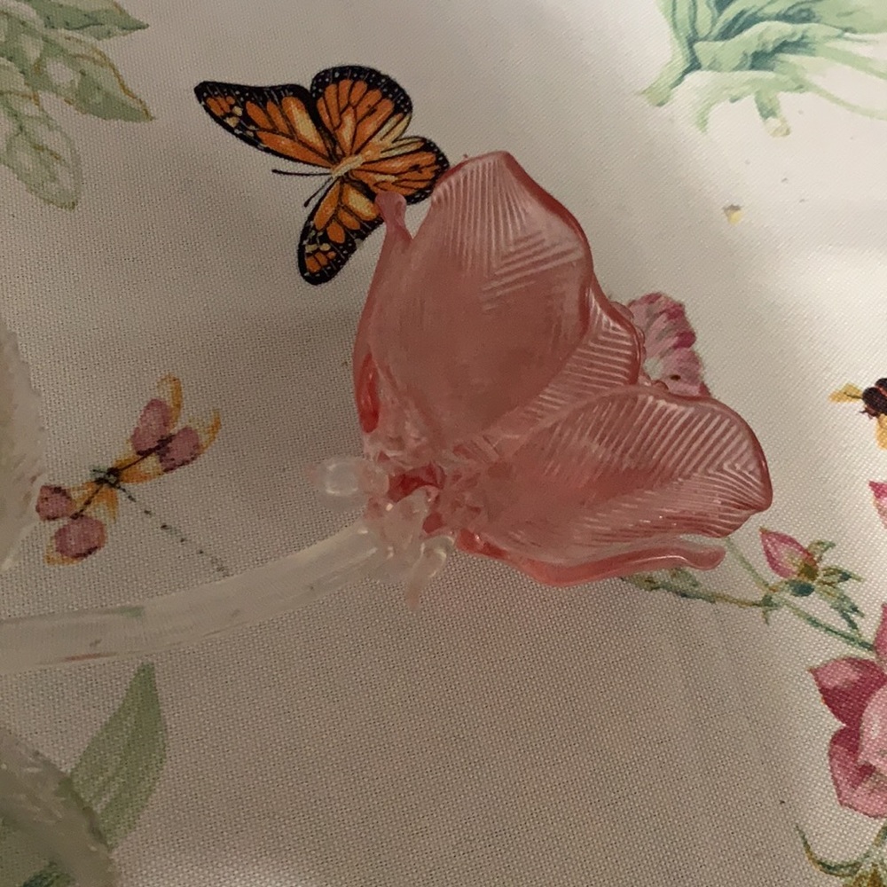 Waterford crystal pink rose